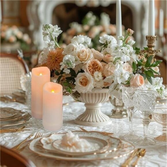 12pcs Flameless LED Candles Battery Operated with 10-Key Remote Timer, Outdoor - Picture 2 of 7